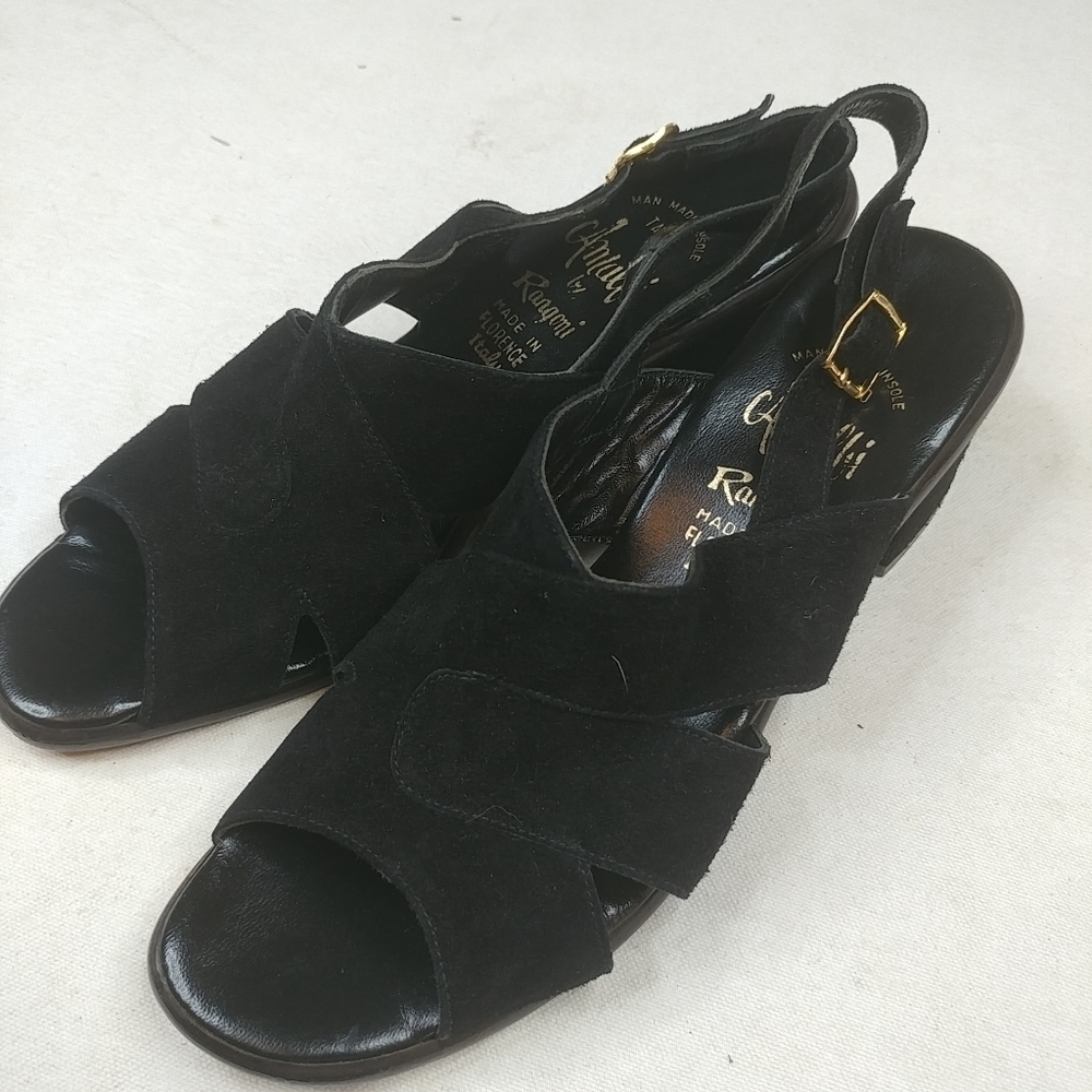 Amalfi By Rangoni Size 8 N Black Suede Blo…